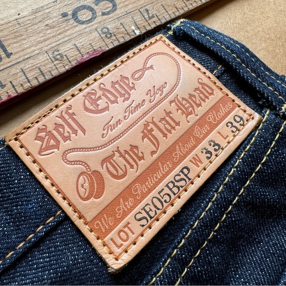 The Flat Head X Self Edge SE05BSP Slim Tapered Selvedge Denim - Picture 8 of 8